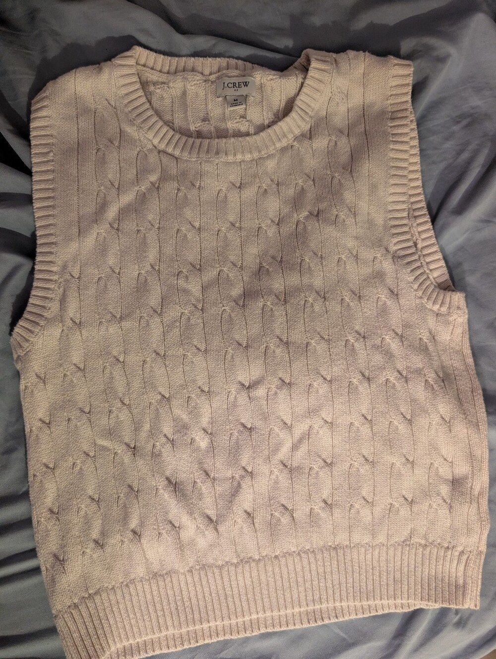 J Crew Cable Knit Vest
